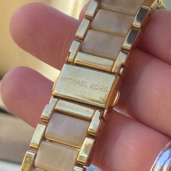 MICHAEL KORS MK PARKER 5632 BLOND TORTOISE WRIST QUARTZ BRACELET WATCH - Picture 9 of 14